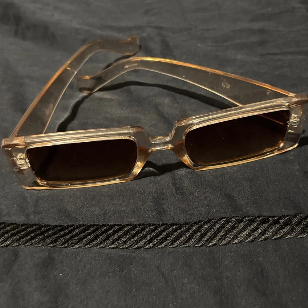 Transparent Rectangular Sunglasses - Picture 1 of 2